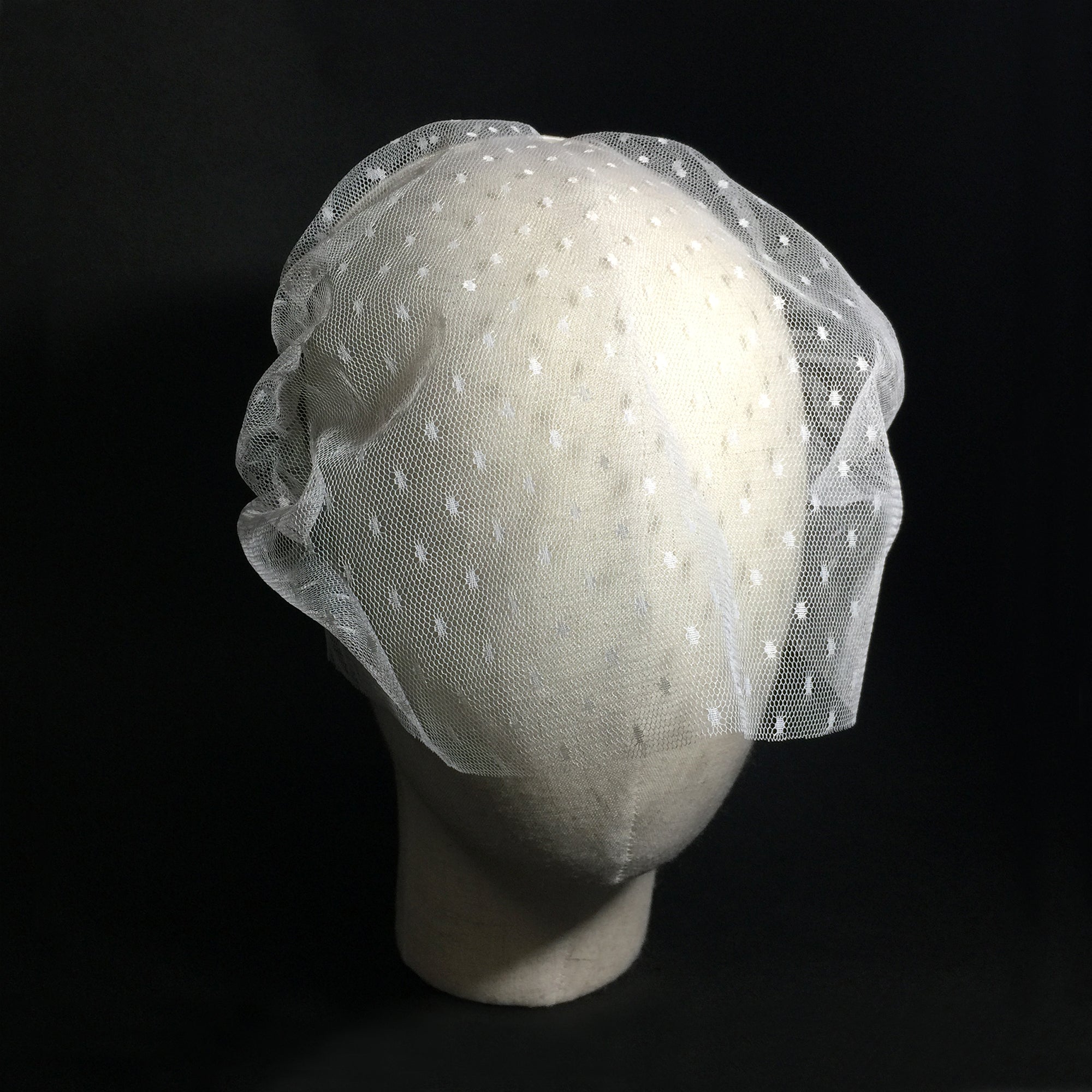 Polka Dot Veil Fascinator Veil Headband Birdcage Veil Funeral Veil Gothic