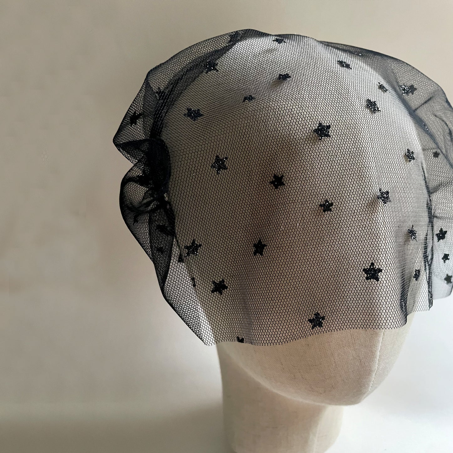 Star birdcage veil, Starry night veil short, Star Headpiece, Celestial wedding veil