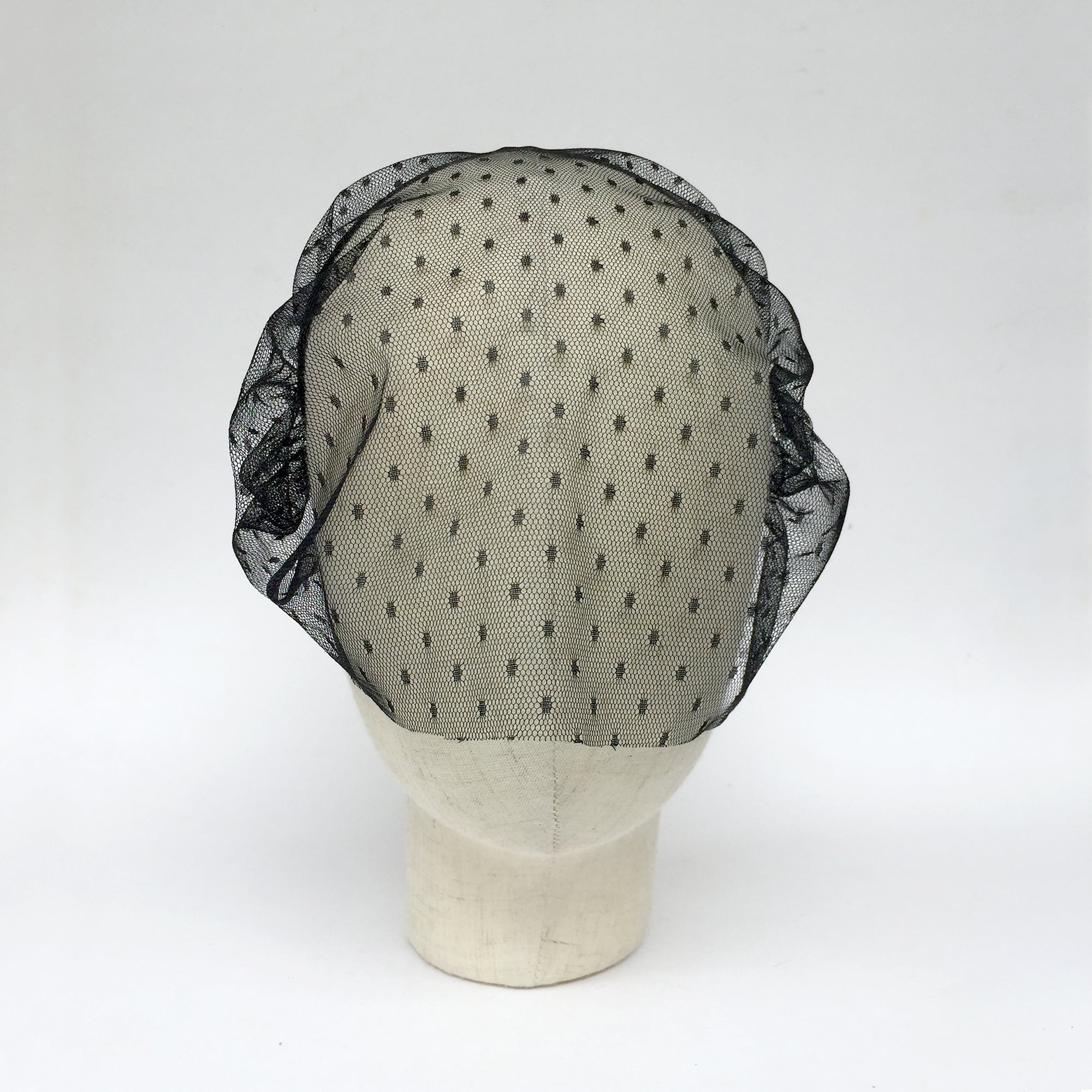 Polka Dot Veil Fascinator Veil Headband Birdcage Veil Funeral Veil Gothic