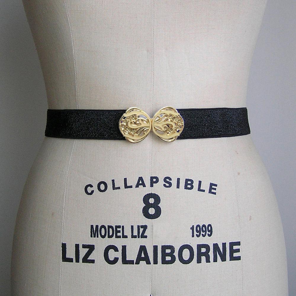 1920s Outfit Accessory, Flapper Dress Belt, Vintage Gold & Ivory Flowe One Curtain Road 1920s Outfit Accessory, Flapper Dress Belt, Vintage Gold & Ivory Flowe One Curtain Road