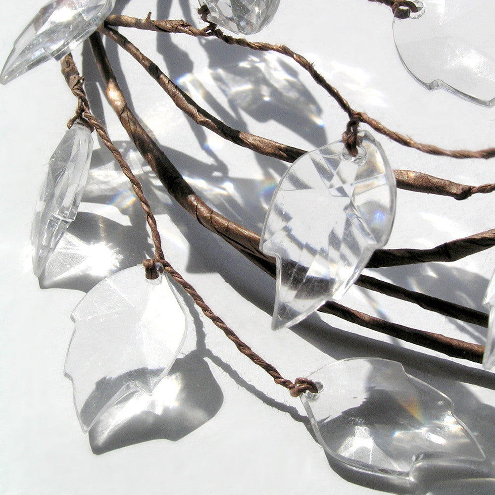 Handmade Leaf Hair Vine, Boho Wedding Hair Accessories, Rustic Wedding Headdress