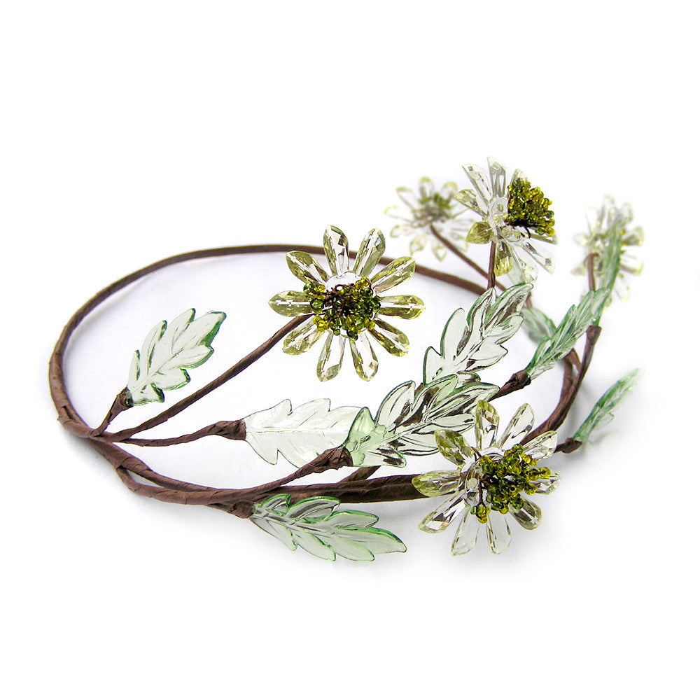 Flower Crown, Rustic Bridal Flower Crown, Wedding Hair Tiara