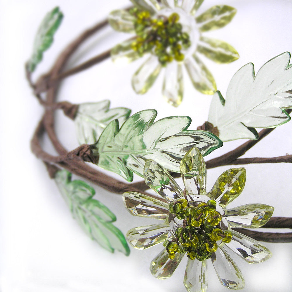 Flower Crown, Rustic Bridal Flower Crown, Wedding Hair Tiara