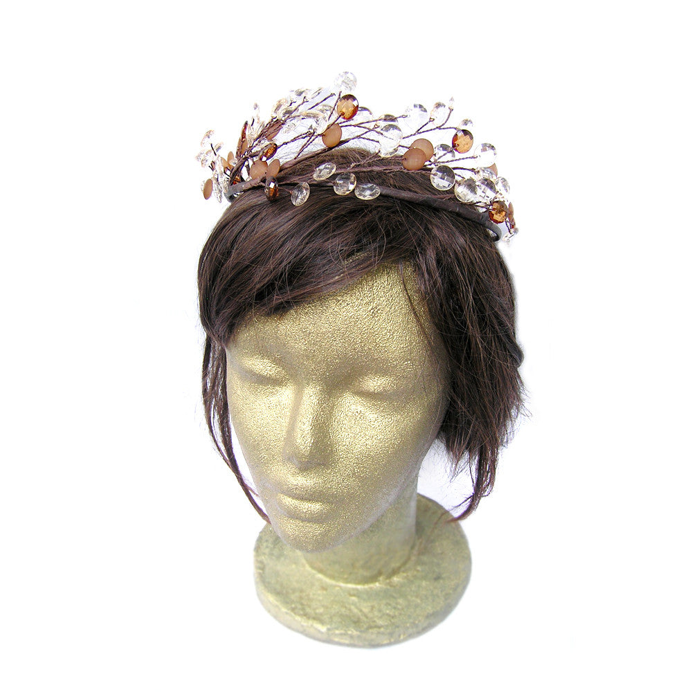 Rustic Wedding Crown, Floral Crown, Hair Vine