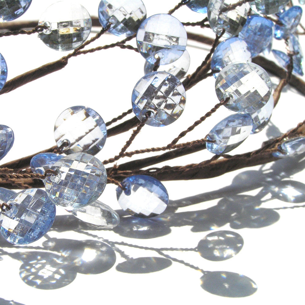 Rustic Wedding Hair Pieces, Blue Headband, Garden Party Clothing, Forest Wedding Clothing