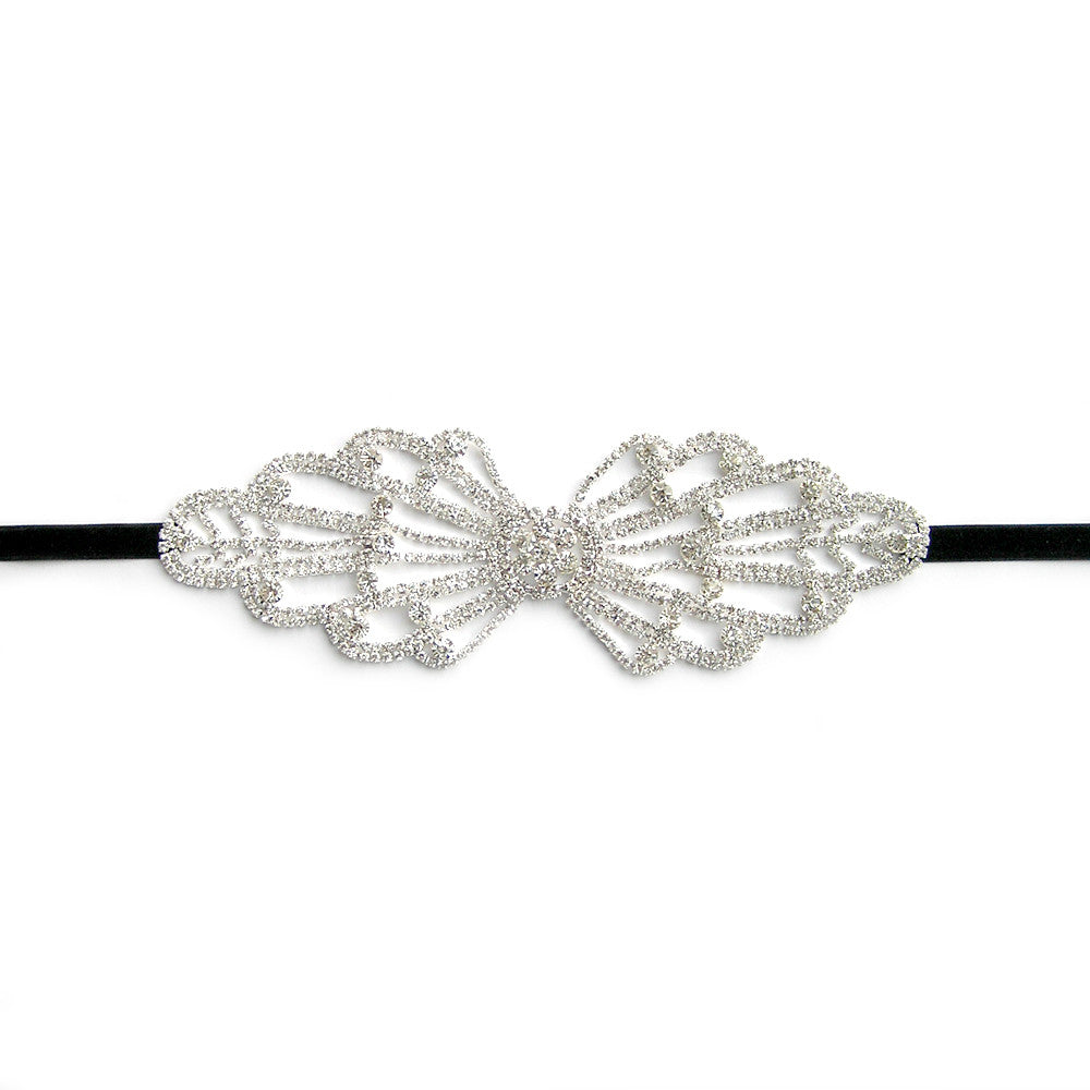 Big Bow Headband, 1940s Bow Headband, Bridal Bow Hair Accessories