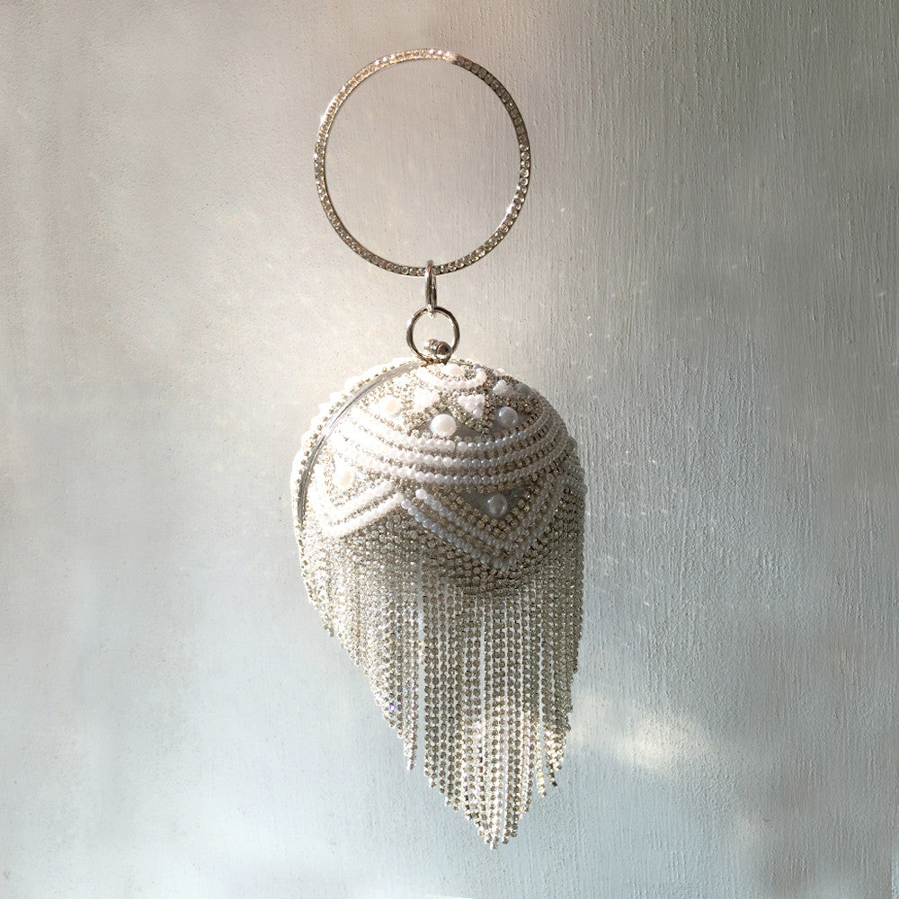 Evening Clutch Bag, Pearl Clutch Bag, Wedding Clutch