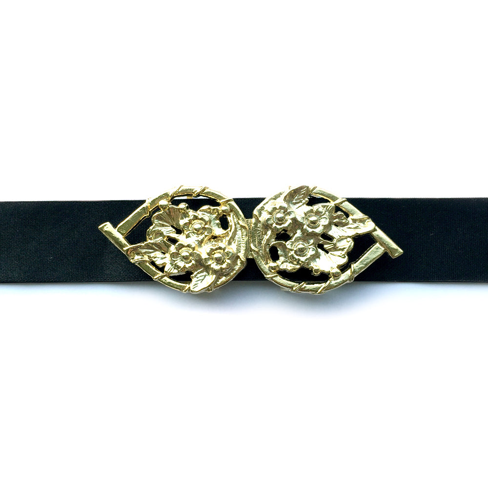Custom Retro Waist Belt, Vintage Dress Belt, Antique Dress Belt, Gold leaf Elastic Belt, Plus Size Small Size Belt