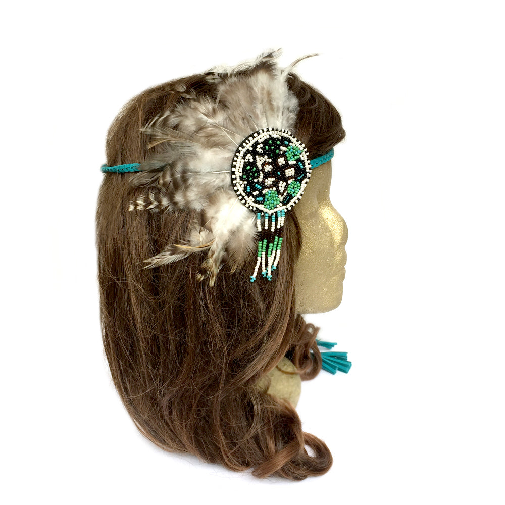 Pocahonta Costume Adult Kids Idea, Tribal Headdress, Boho Hippie Gypsy Party Costume