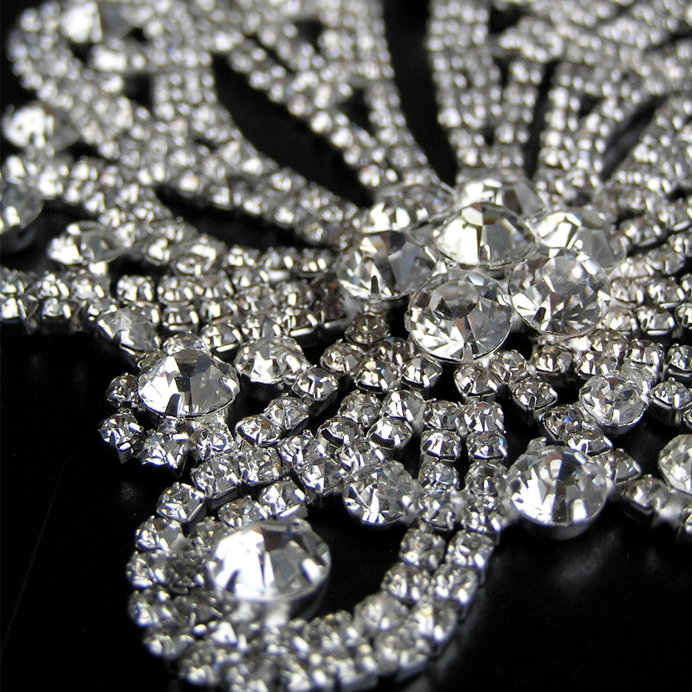 Flapper Headband, Great Gatsby Headpeice, Rhinestone Wedding Hair Accessories, Custom Clothing