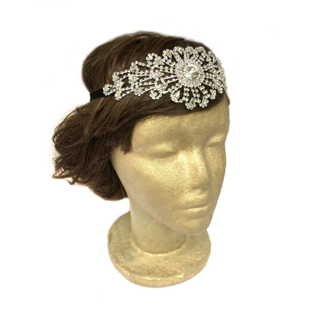 Bridal Hair Accessories, Rhinestone Headbands, Wedding Hair, 1920s Headpiece, Great Gatsby Headpiece