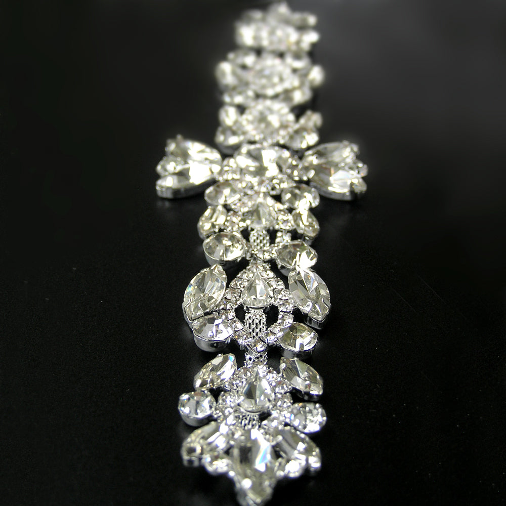 Rhinestone Headpiece for Wedding, Silver Gold Hair Accessory for Vintage Wedding, Hair Jewelry for Boho Wedding