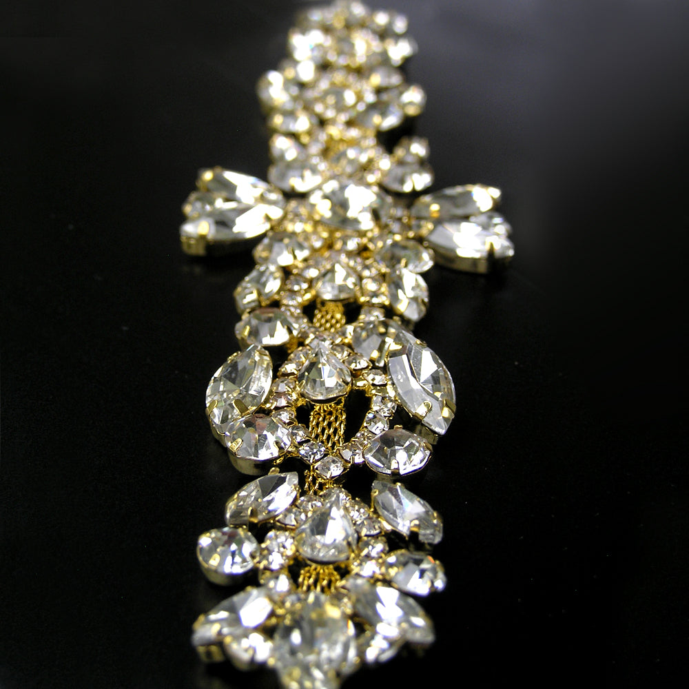 Rhinestone Headpiece for Wedding, Hair Accessory for Vintage Wedding, Hair Jewelry for Boho Wedding