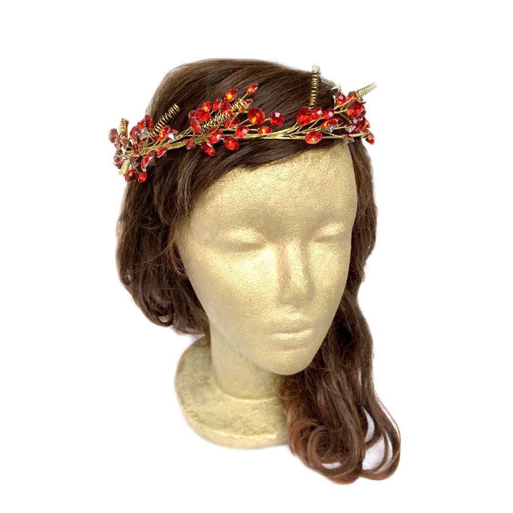 Red Hair Accessories, Hair Vine Wedding, Tiara Wedding Hair, Crown, Hair Wreath, Garden, Rustic