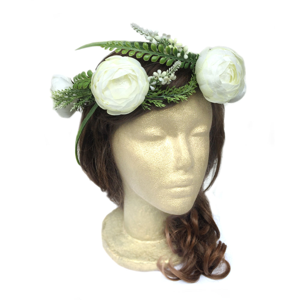 Greenery Wedding Flower Crown, Bridal Shower, Hen's Party, Boho Halo