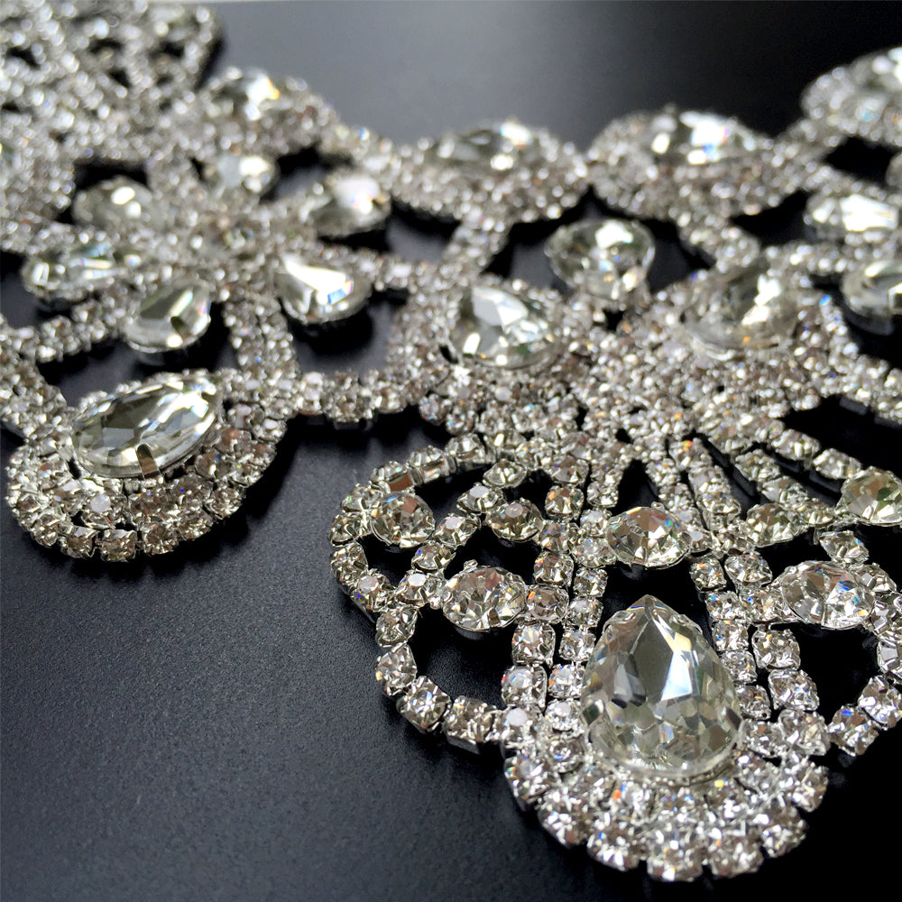 Big Bridal Back Hair Accessories Gold, Large Back Hair Jewelry Bridal, Big Statement Back Hair Piece