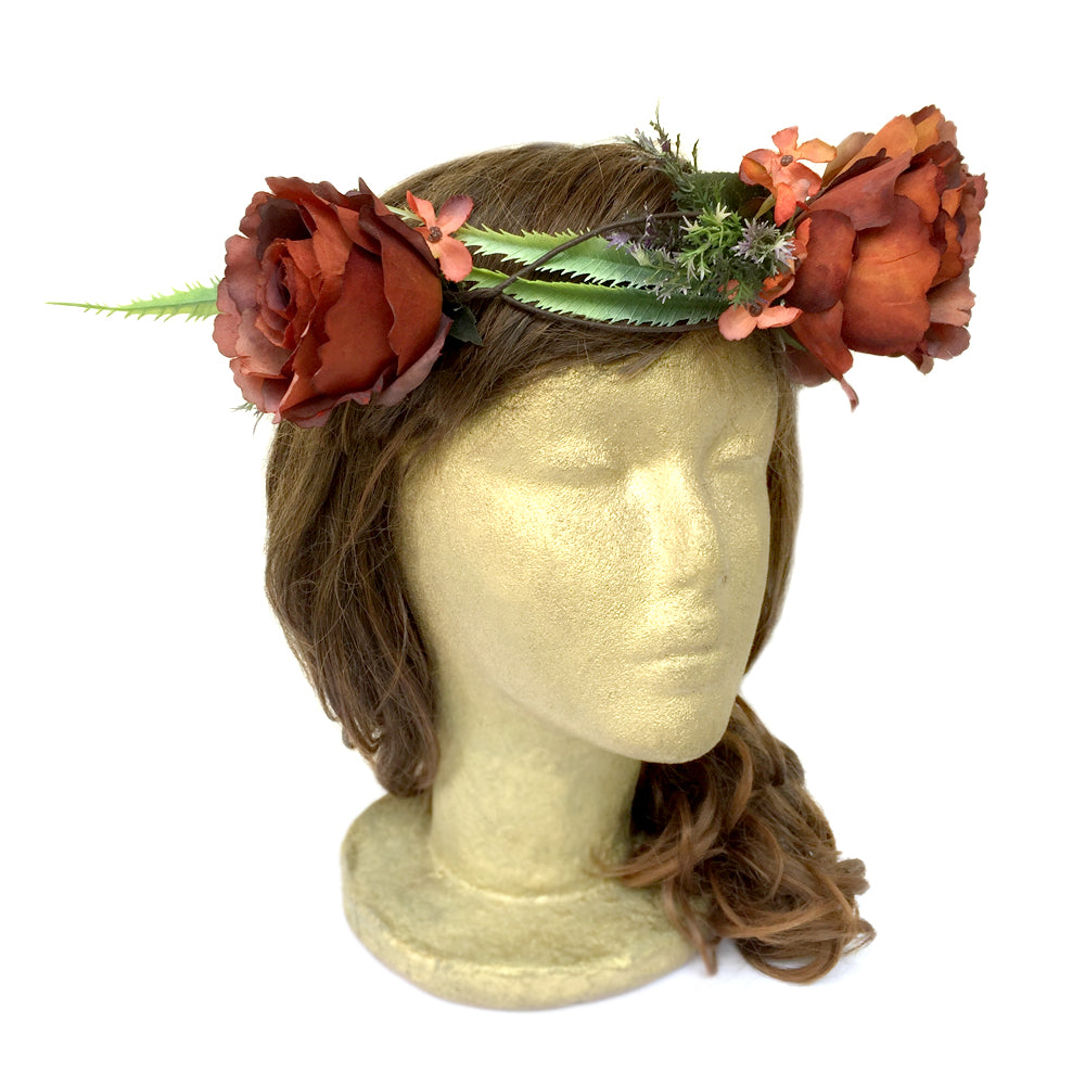 Rustic Wedding Hair Piece, Boho Bridal Hair Accessory, Costume Crown