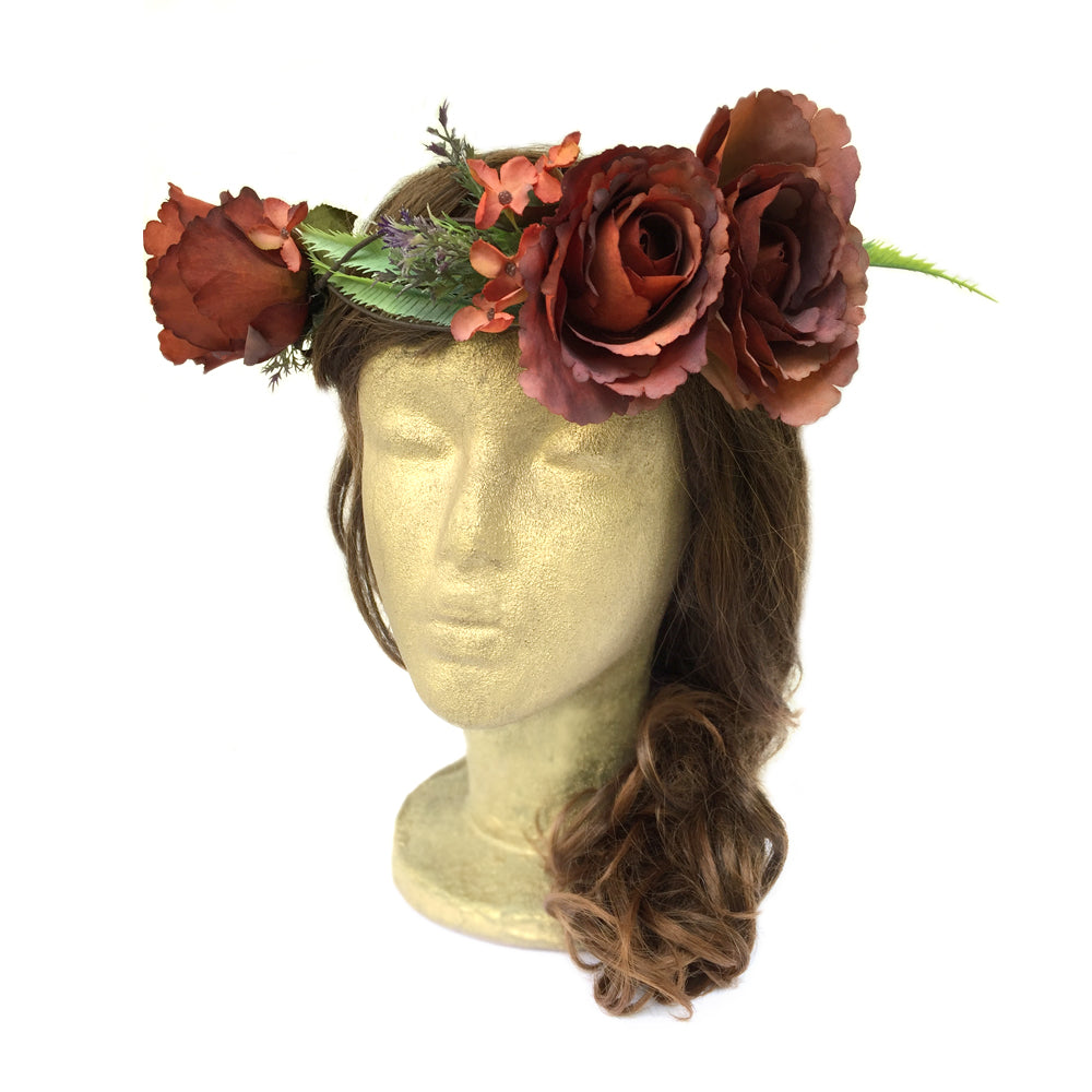 Rustic Wedding Hair Piece, Boho Bridal Hair Accessory, Costume Crown