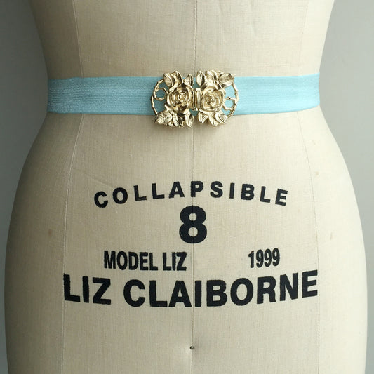 Gold Floral Belt, Flower Belt Buckle, Gold Belt for Dress, Flower Belt for Wedding Dress