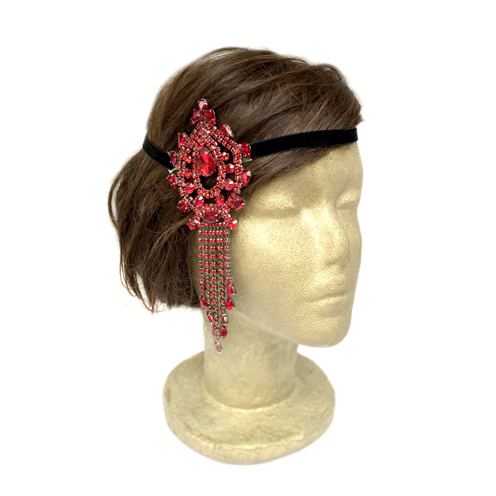 Rhinestone Hair Piece for Wedding, Bridal Hair Accessories Headband, Silver, Gold, AB Rhinestone, Red, Dark Blue