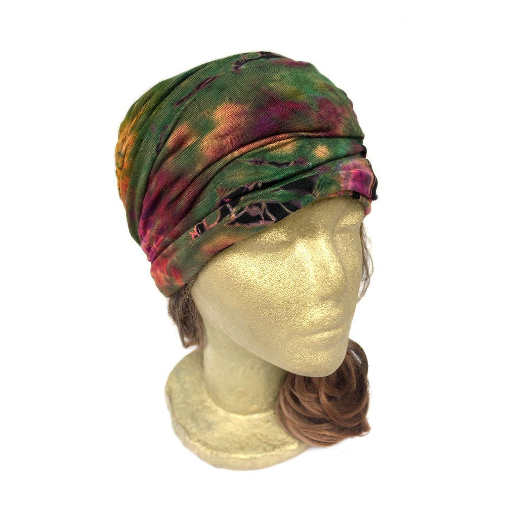 Tie Dye Headband, Extra Wide Scrunch Headband, Wide Headband Wrap