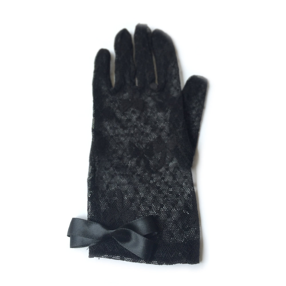 Black Lace Formal Gloves, Sheer Gloves, Bridal Lace Gloves, Black Gloves for Dress, White