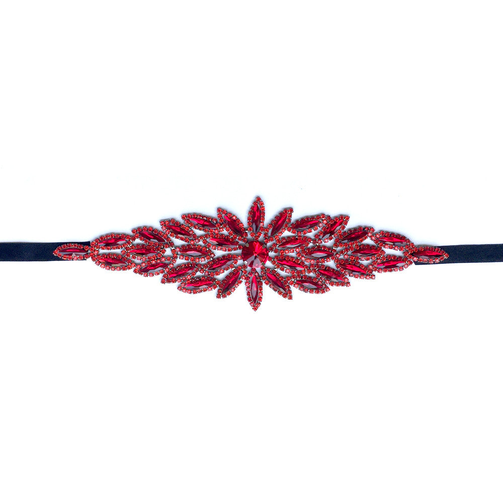 Leaf Hair Accessories, Red Wedding Hair Accessories, Red Headband, Prom Hair Accessories, Dark Blue, Black