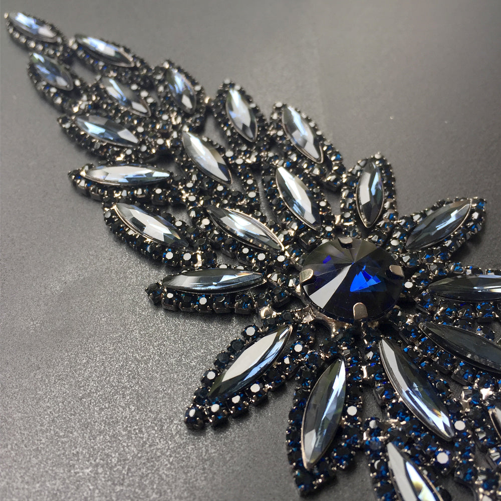 Leaf Hair Accessories, Red Wedding Hair Accessories, Red Headband, Prom Hair Accessories, Dark Blue, Black