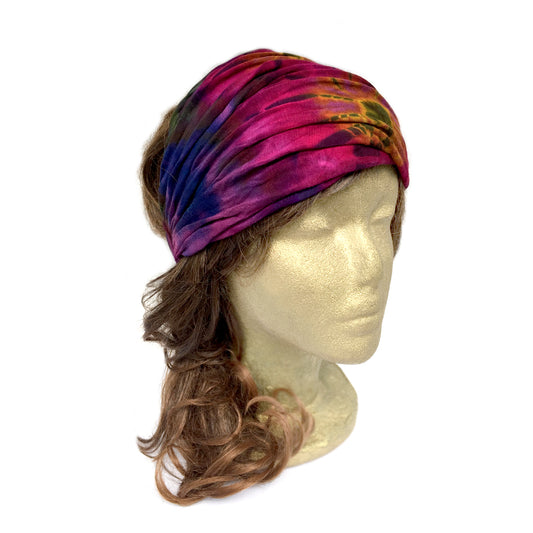Boho Gypsy Hippie Costume, Tie Dye Bandana Headband, Boho Gypsy Hippie Headwrap