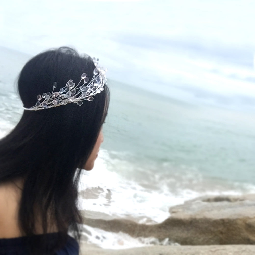 Mermaid Wedding Headpiece, Mermaid Costume, Cinderella Crown, Fairytale Wedding Hair, ELF