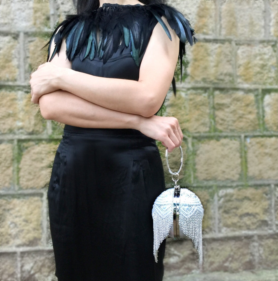 Evening Clutch Bag, Pearl Clutch Bag, Wedding Clutch