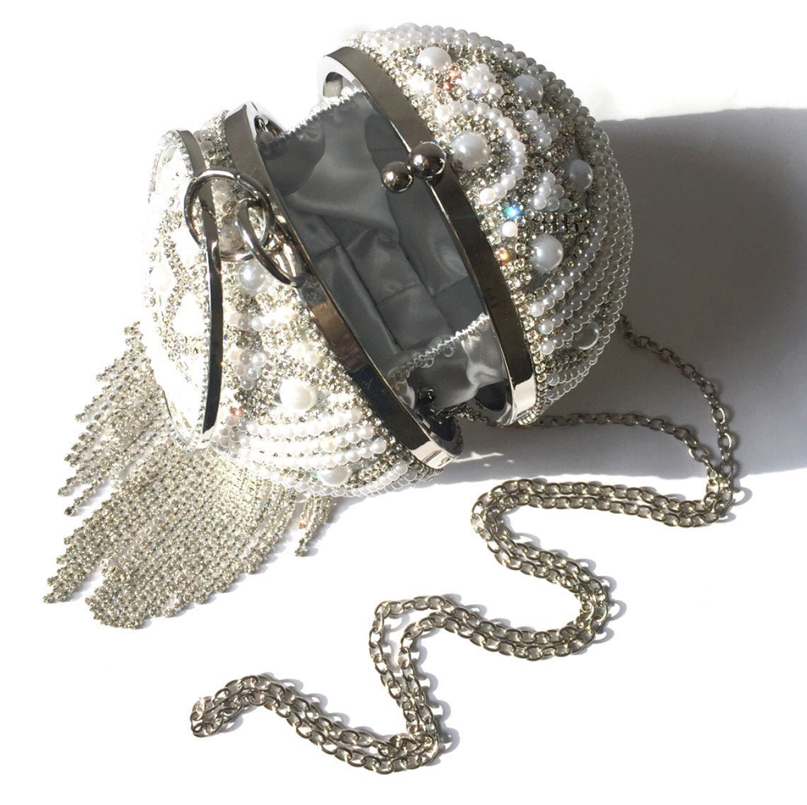 Evening Clutch Bag, Pearl Clutch Bag, Wedding Clutch