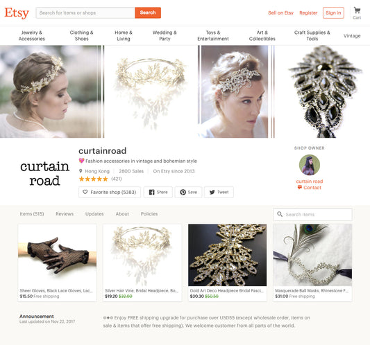 Thank you to all customers for your support - Curtain Road