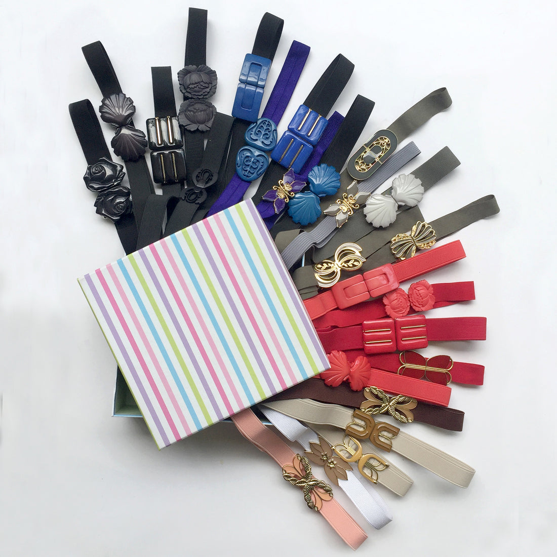 Vintage Belt Buckle from Japan - Custom Order of Elastic Waistband Colour and Size