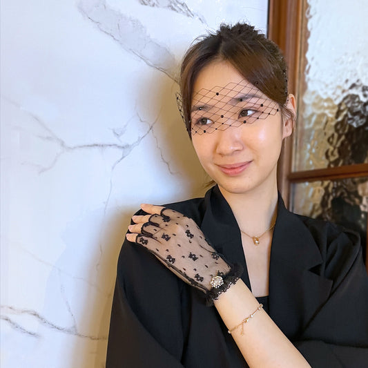 Face Mask Veil Black Crystal Eye Mask Veil Dark Witch Goth Black Victorian