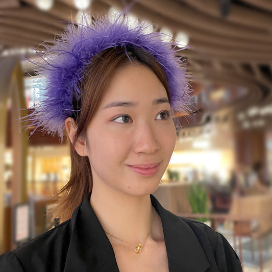 Feather Fascinator Headband, Feather Headband Party, Bridesmaid Headband for Wedding