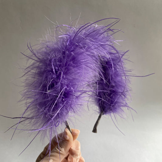 Feather Fascinator Headband, Feather Headband Party, Bridesmaid Headband for Wedding