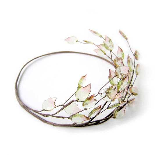 Leaf Crown, Rustic Wedding Leaf Tiara, Bridal Hair Accessory, Spring Hair Accessories, Grecian, Halo