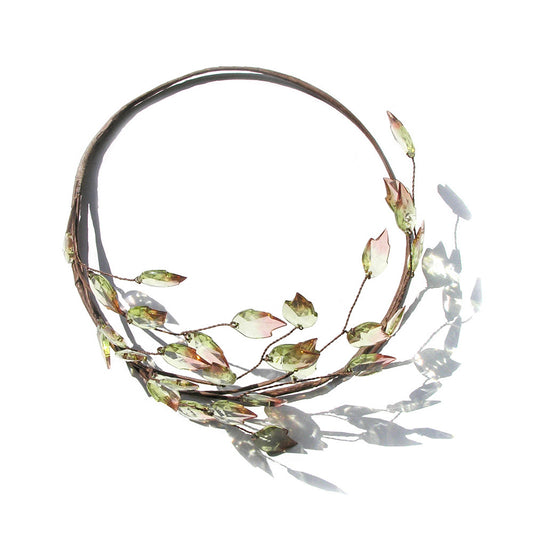 Leaf Crown, Rustic Wedding Leaf Tiara, Bridal Hair Accessory, Spring Hair Accessories, Grecian, Halo