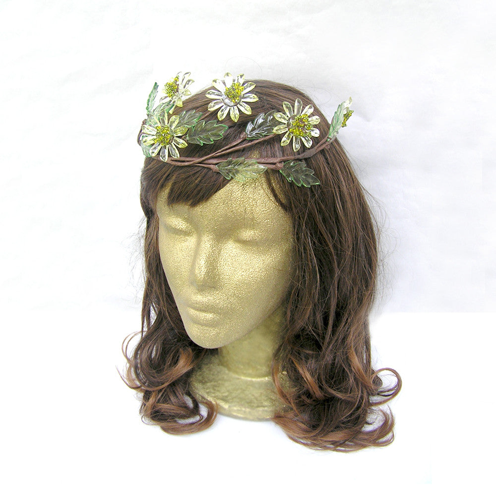 Flower Crown, Rustic Bridal Flower Crown, Wedding Hair Tiara