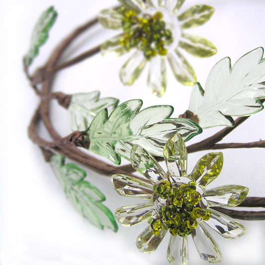 Flower Crown, Rustic Bridal Flower Crown, Wedding Hair Tiara