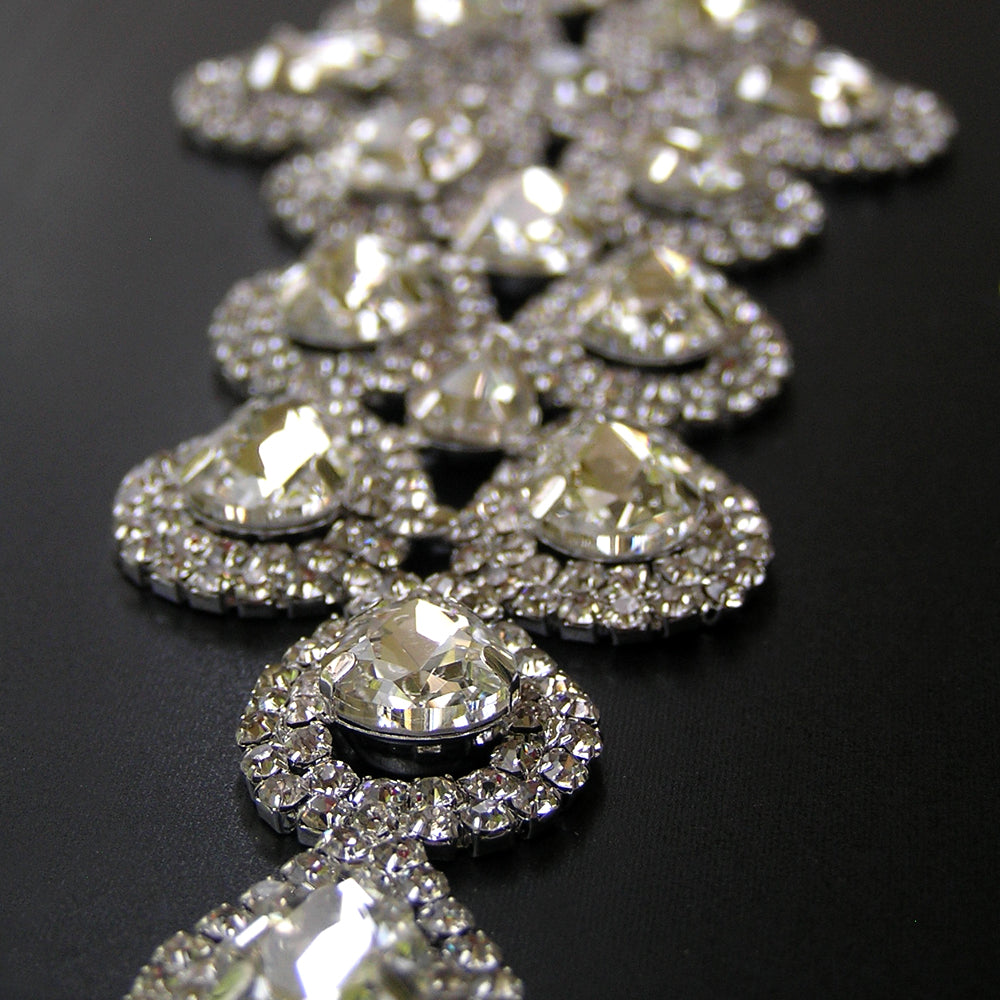 Bridal Wedding Rhinestone Headpiece, Vintage Style Hair Accessories, Classy Hair Jewelry for Wedding