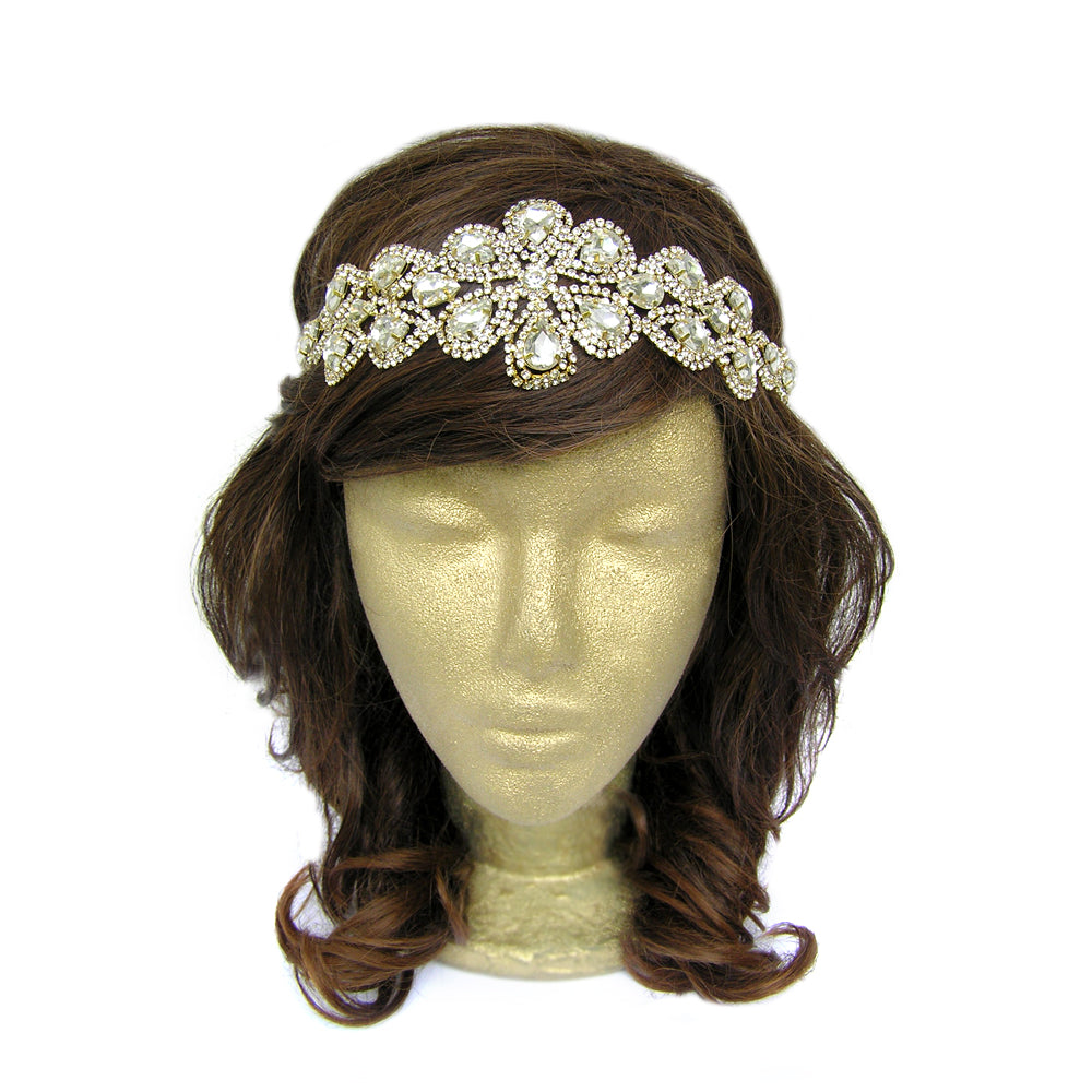 Bridal Wedding Rhinestone Headpiece, Vintage Style Hair Accessories, Classy Hair Jewelry for Wedding