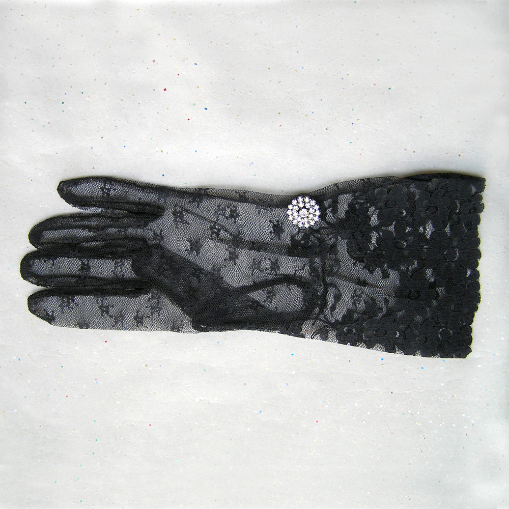 Guantes de encaje negro, guantes de ópera, guantes largos de noche negros, burlescos, victorianos, góticos, talla SML