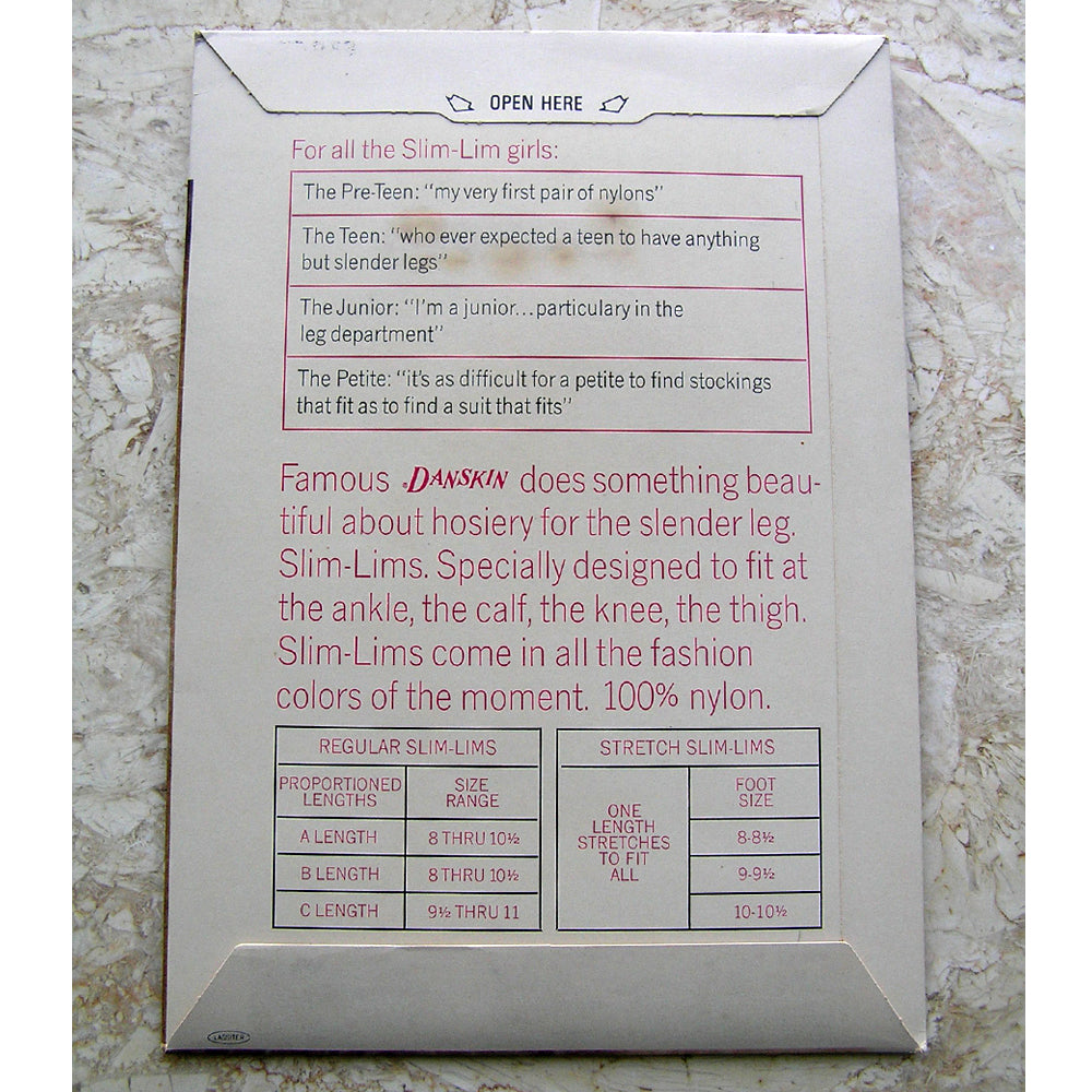 Vintage Seamless Nylon Stockings, Danskin Junior Miss Honey Tan Seamless Stockings, Size 10-10 1/2