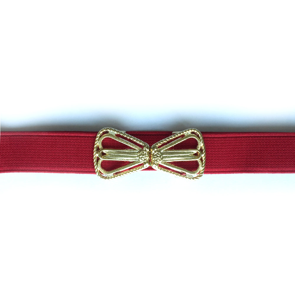 Women Red Skinny Dress Belt, Vintage Cinch Belt Women, Vintage Gold Belt, Elastic Belt Ladies,