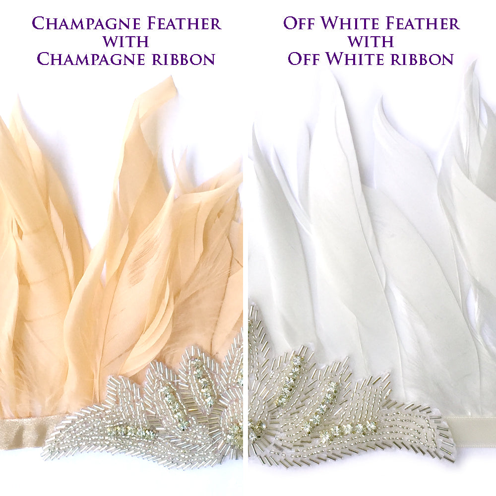 Bohemian Wedding Hair Accessory, Feather Headdress, Feather Headpiece Costume, Boho Chic Jewelry