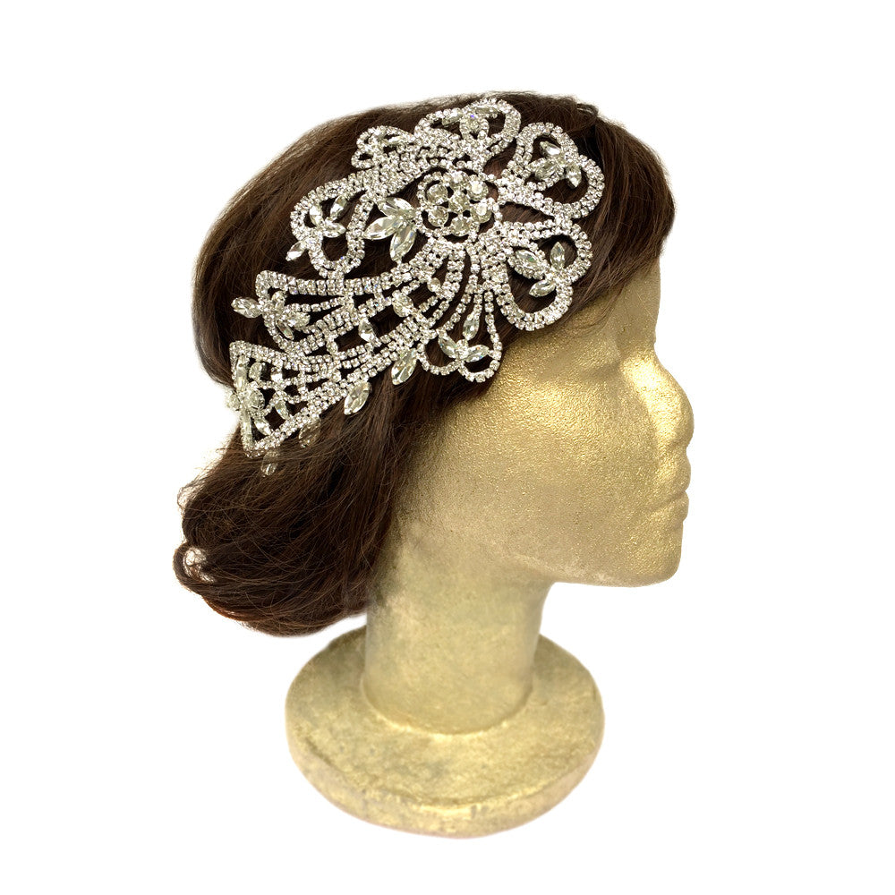 Wedding Statement Hair Accessories, Bridal Hair Accessories, Wedding Rhinestone Headpiece