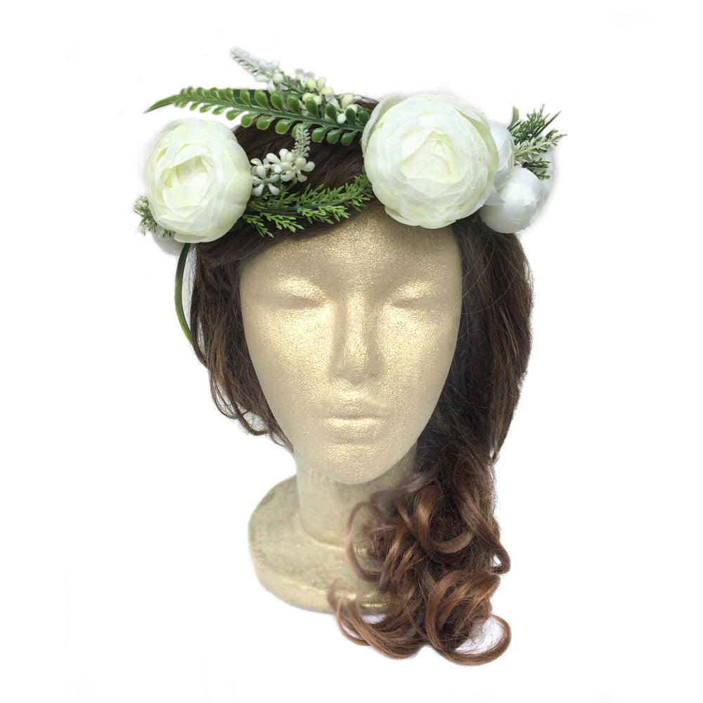 Greenery Wedding Flower Crown, Bridal Shower, Hen's Party, Boho Halo