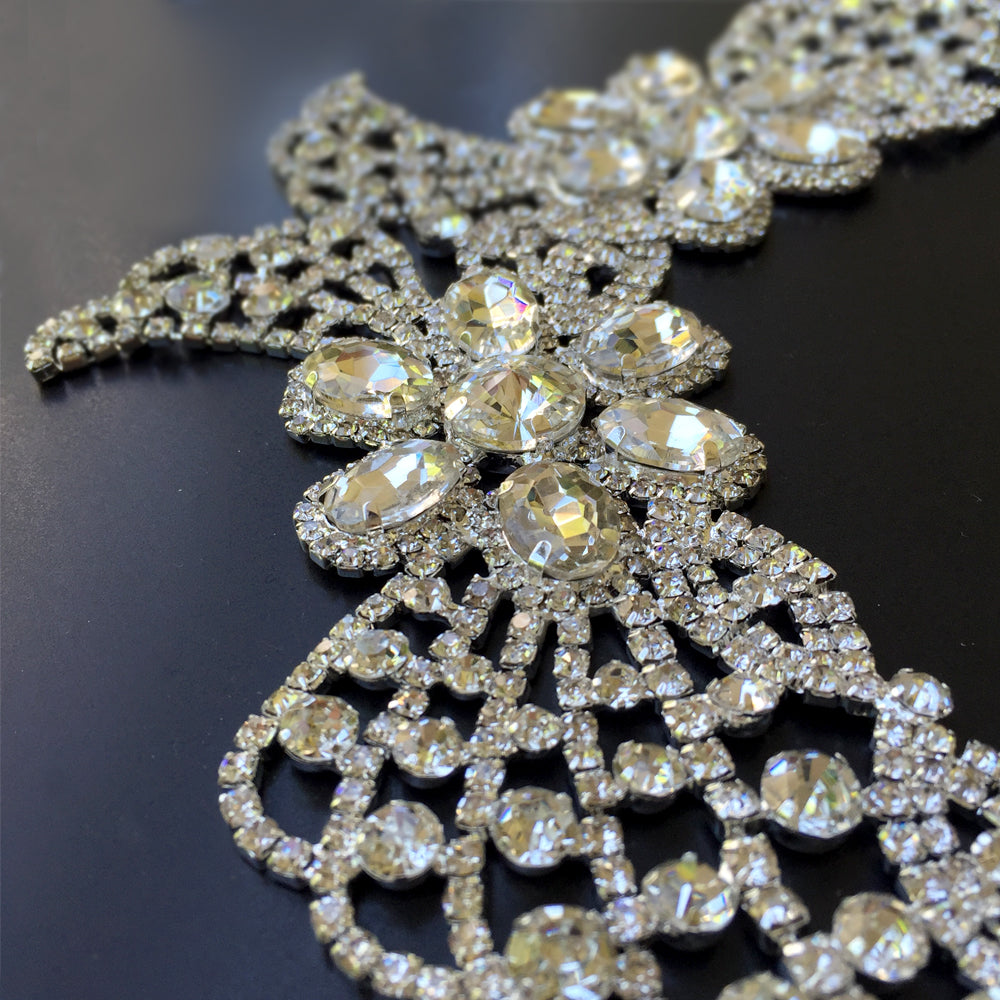 Vintage Style Big Back Headpiece Bridal, Wedding Back Hairpiece, Big Statement Wedding Hair Accessory